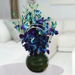 Blue Orchids Arrangement