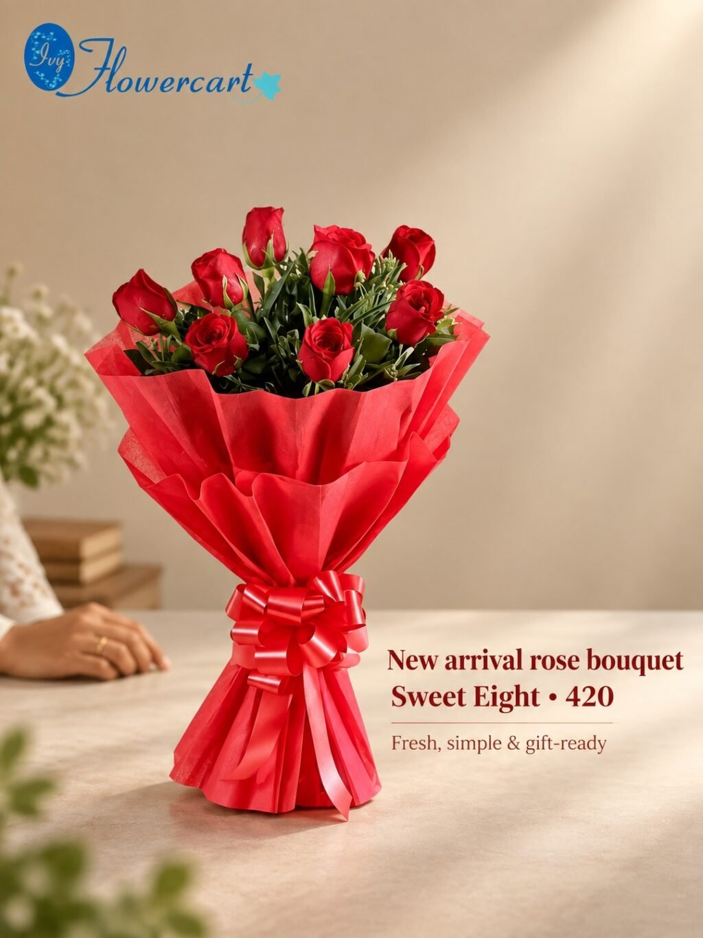 Instagram post from flowercart4u. This post is in position 1.